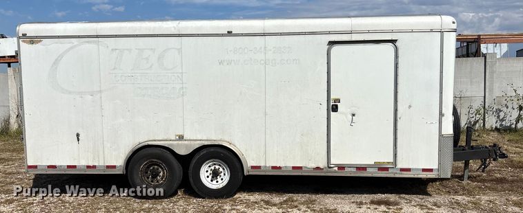 image for item ET4656 2012 H and H Trailers 20' enclosed cargo trailer
