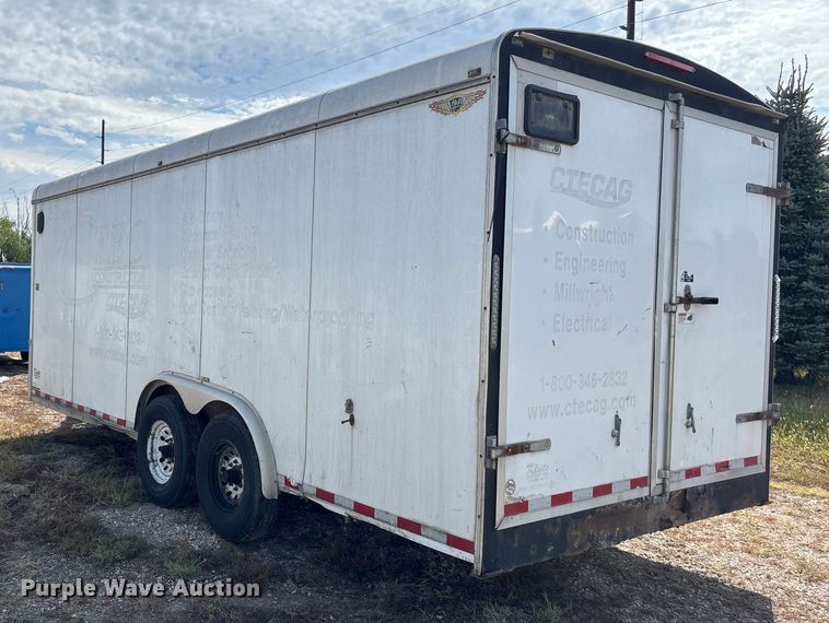 image for item ET4656 2012 H and H Trailers 20' enclosed cargo trailer