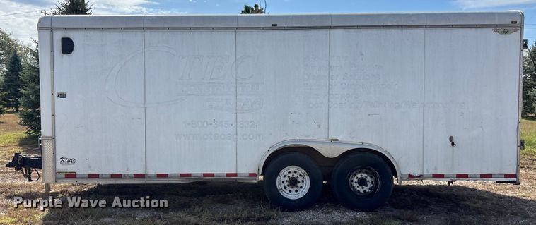 image for item ET4656 2012 H and H Trailers 20' enclosed cargo trailer