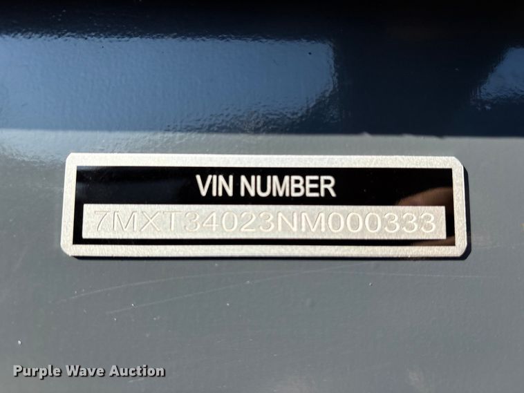 image for item ET7129 2022 Tex Fab equipment trailer