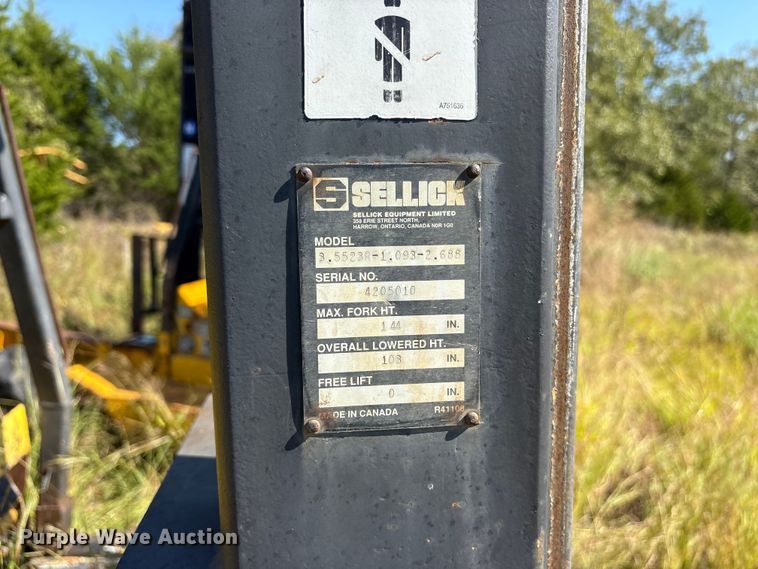 image for item ET7131 Sellick TMF-55 forklift