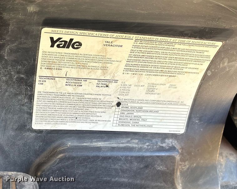image for item ET7159 2007 Yale GLC070VXNGSE088 forklift