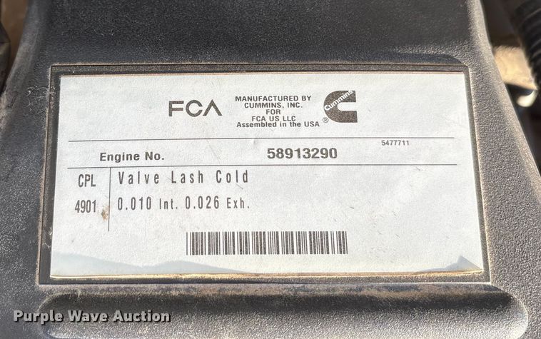 image for item EU0126 2018 RAM 2500 Big Horn  Crew Cab pickup truck