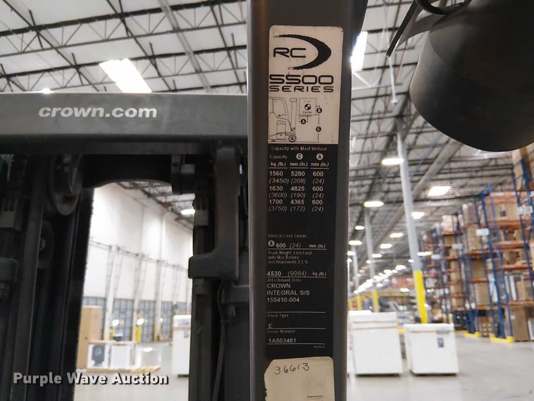 image for item EU2583 2017 Crown RC5545-40 forklift