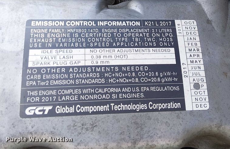 image for item EU2585 2017 UniCarriers PF50 forklift