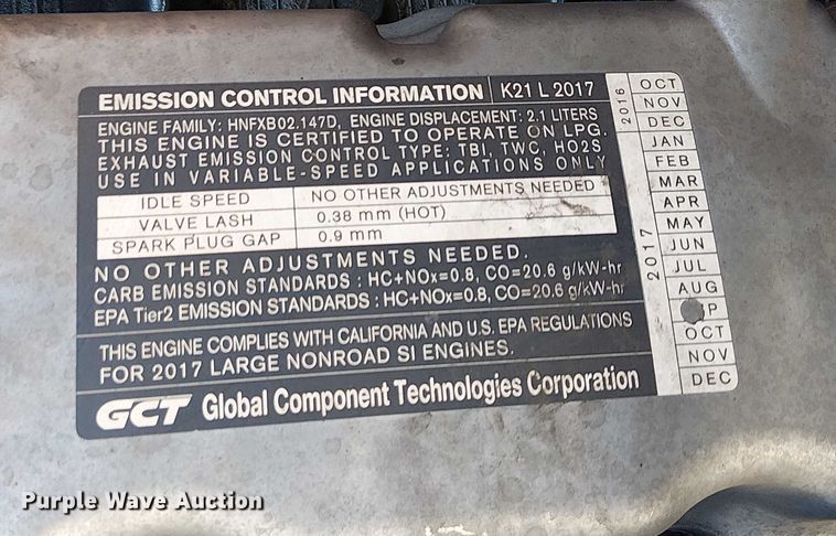 image for item EU2586 2017 UniCarriers PF50 forklift