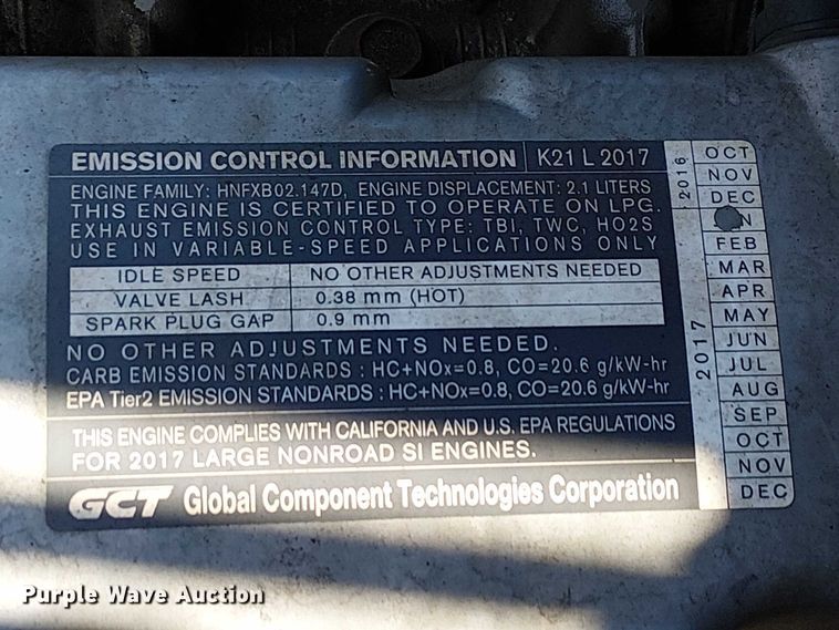 image for item EU2587 2016 UniCarriers PF50 forklift