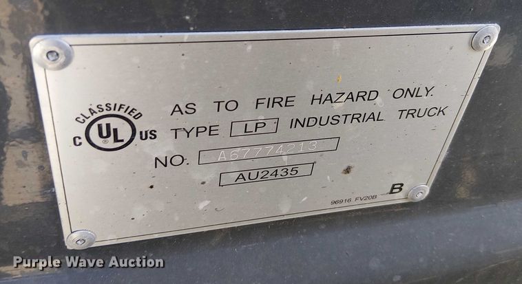 image for item EU2590 2016 UniCarriers PF50 forklift