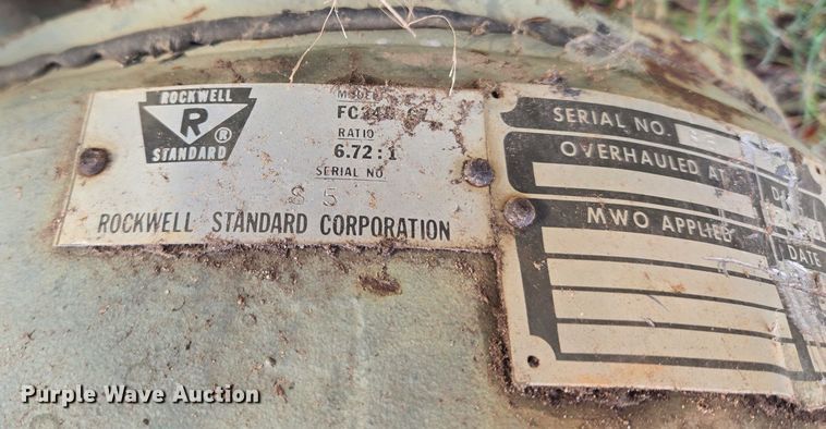 image for item EU3908 (2) Rockwell FC240 G7 axles