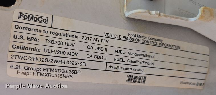 image for item EU3921 2017 Ford F250 Super Duty XL Crew Cab pickup truck