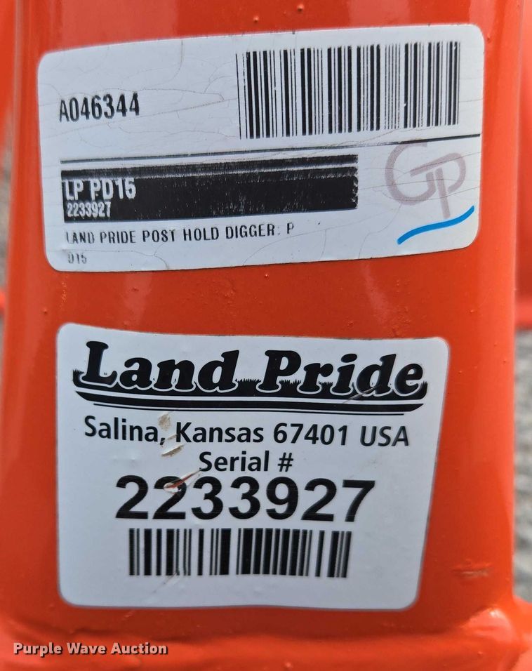 image for item EU3955 Land Pride PD15 post hole auger