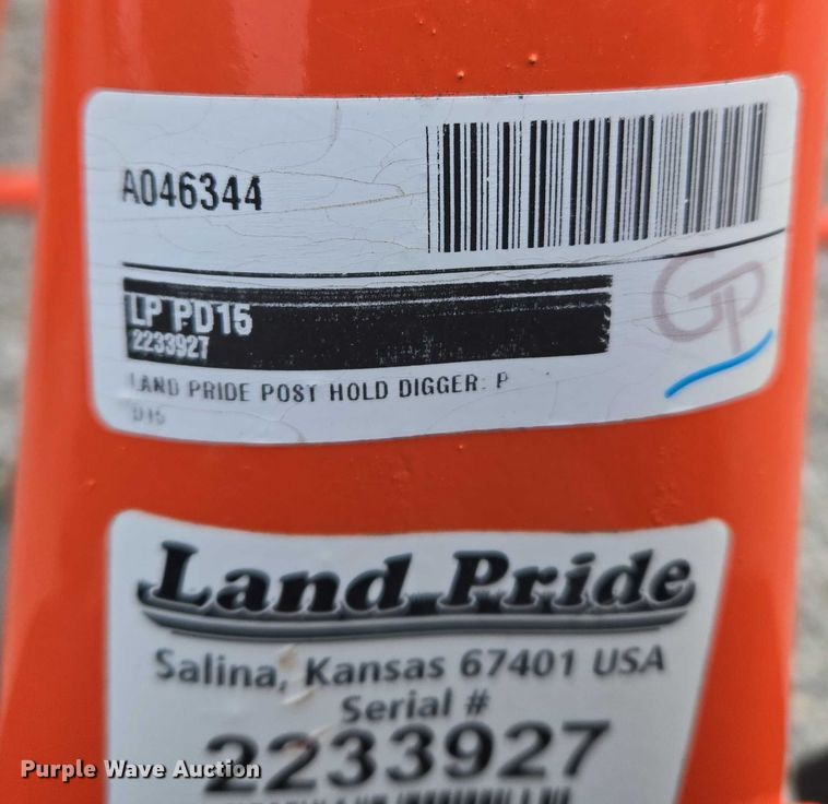 image for item EU3955 Land Pride PD15 post hole auger