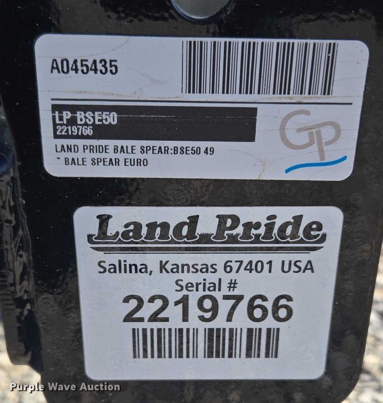 image for item EU3959 Land Pride BSE50 bale spear