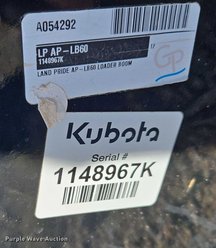 image for item EU3969 Kubota AP-LB60 skid steer boom