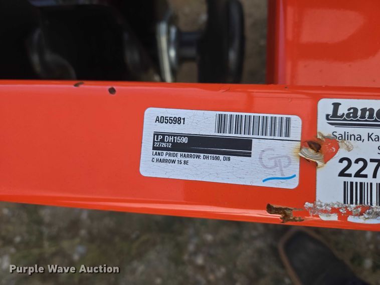 image for item EU3972 Land Pride DH1590 disk