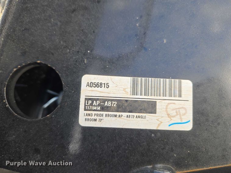 image for item EU3973 Kubota AB72 skid steer broom