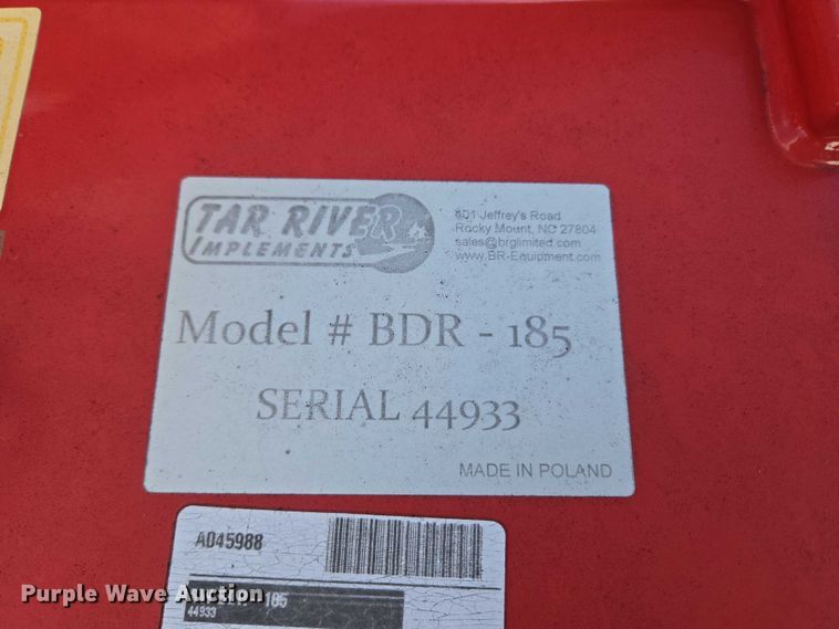 image for item EU3978 Tarp River BDR-185 drum mower