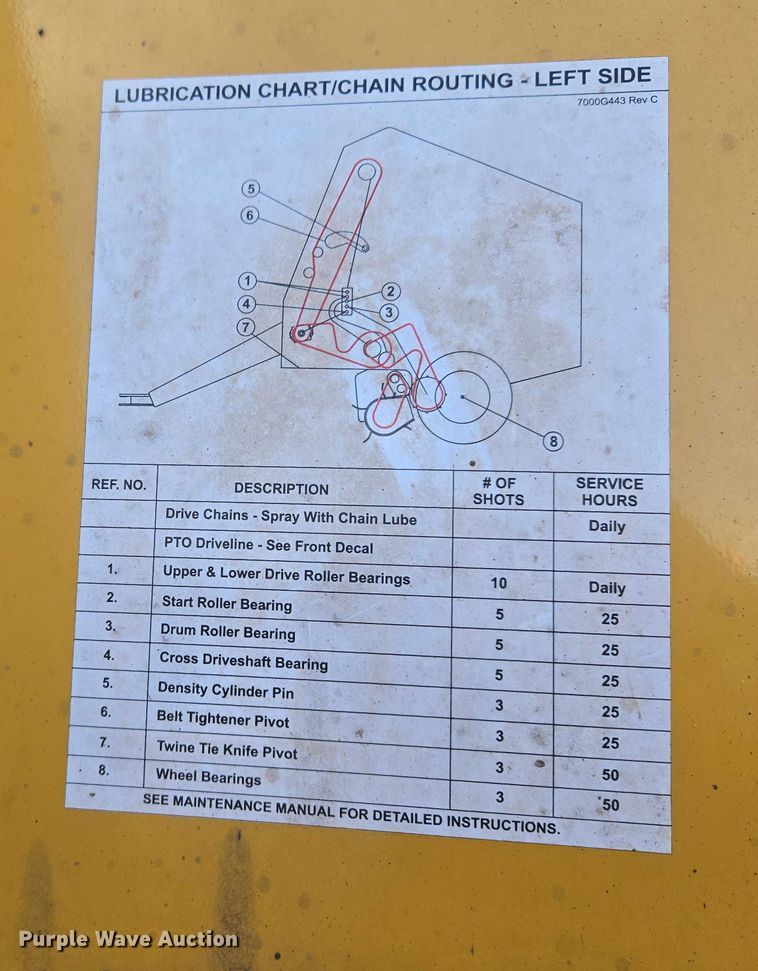 image for item EU3979 2020 Vermeer 605N round baler