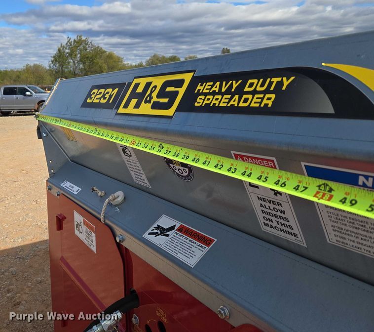 image for item EU3980 H&S MFG. CO. INC. S3231 manure spreader