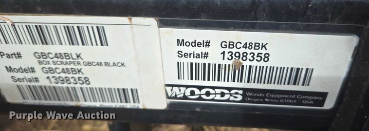 image for item EU3985 Woods GBC48BK box blade
