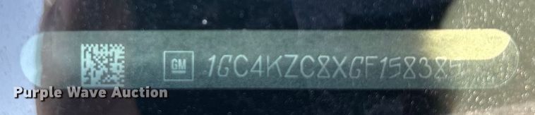 image for item EU4681 2016 Chevrolet Silverado 3500HD Crew Cab pickup truck