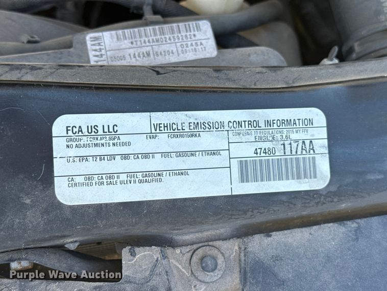 image for item EU5145 2015 Dodge Grand Caravan handicap accessible van