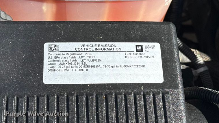 image for item EU5146 2018 Chevrolet Silverado 1500 Double Cab pickup truck