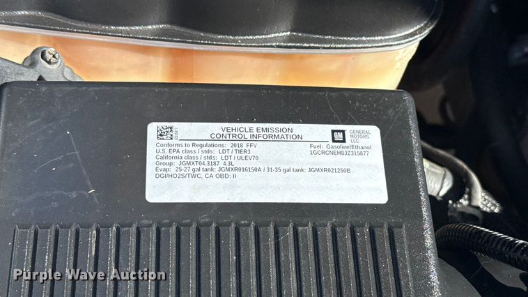 image for item EU5147 2018 Chevrolet Silverado 1500 Double Cab pickup truck