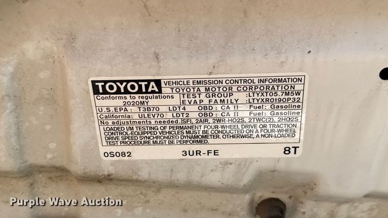 image for item EU5149 2020 Toyota Tundra Double Cab pickup truck