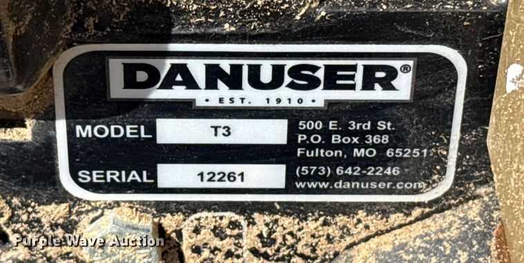 image for item EU5172 Danuser T3 skid steer post driver
