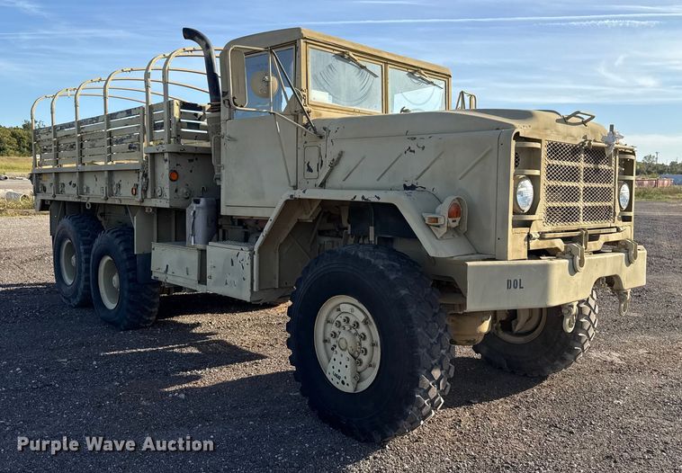 image for item EU5176 1990 BMY Harsco M923A2 flatbed truck