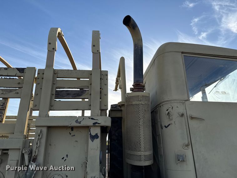 image for item EU5176 1990 BMY Harsco M923A2 flatbed truck