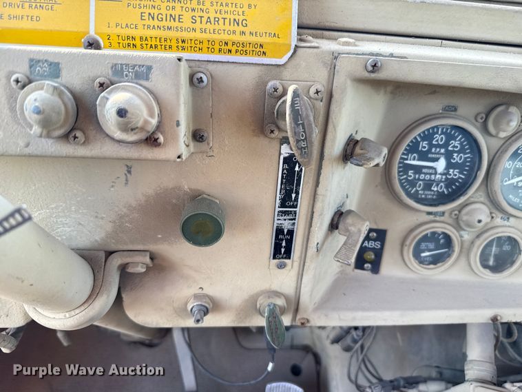 image for item EU5176 1990 BMY Harsco M923A2 flatbed truck