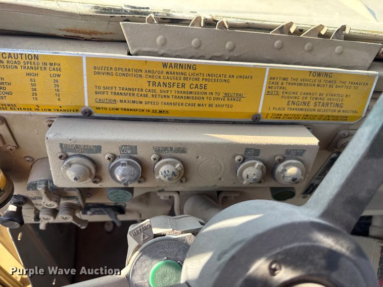 image for item EU5176 1990 BMY Harsco M923A2 flatbed truck