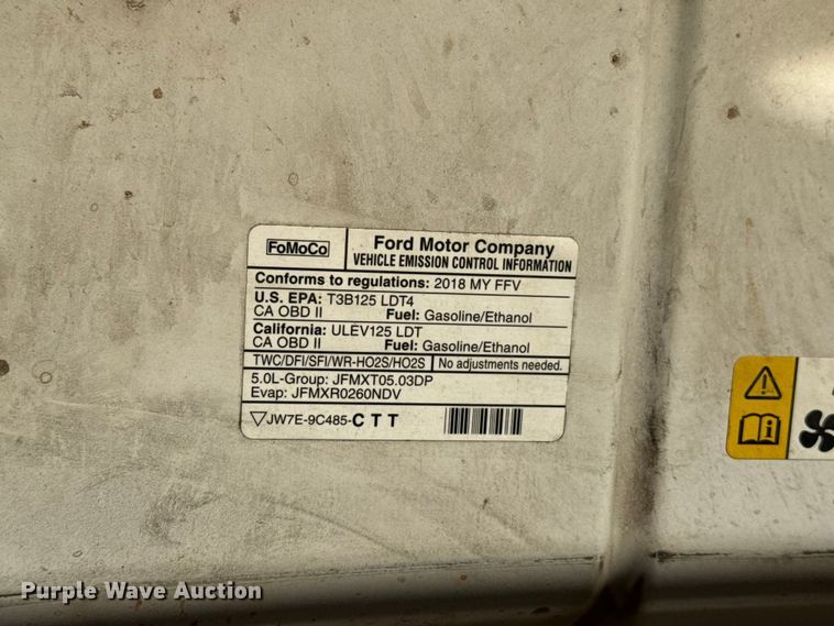 image for item EU5179 2018 Ford F150 XL SuperCrew pickup truck