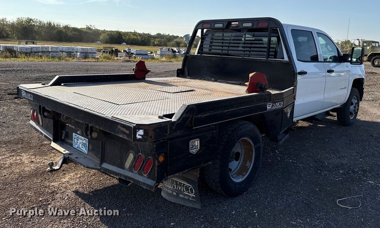 image for item EU5181 2016 Chevrolet Silverado 3500HD Crew Cab bale bed pickup truck