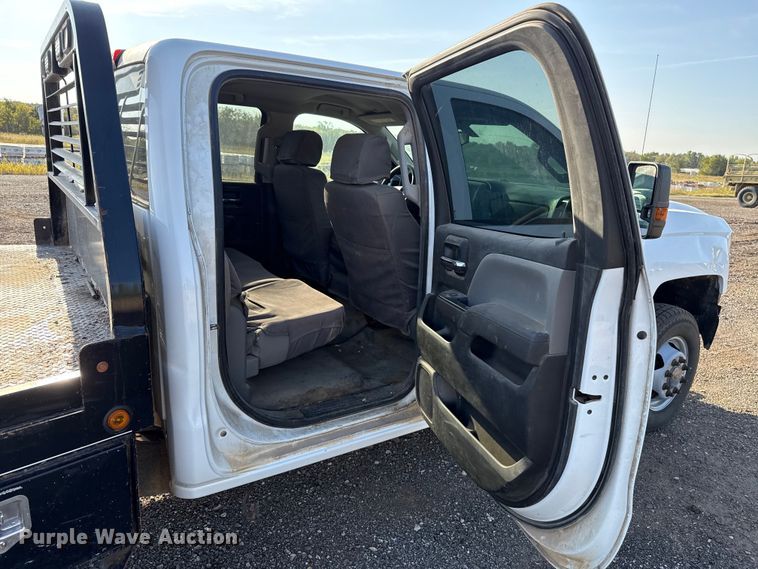 image for item EU5181 2016 Chevrolet Silverado 3500HD Crew Cab bale bed pickup truck