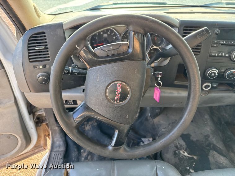 image for item EU5182 2013 GMC Sierra 3500 Crew Cab flatbed truck