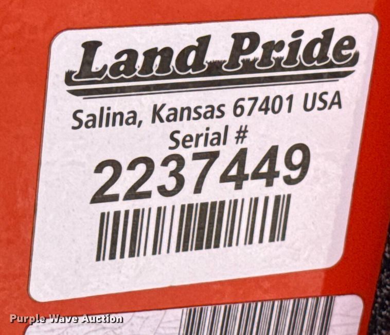 image for item EU5245 Land Pride RTR1250 tiller