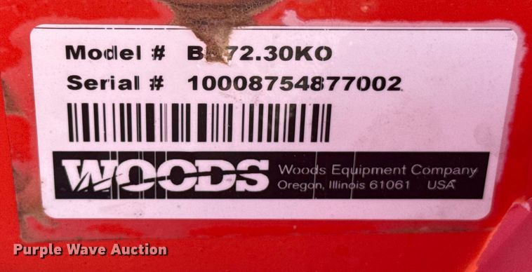 image for item EU5257 Woods BB72.30 rotary mower