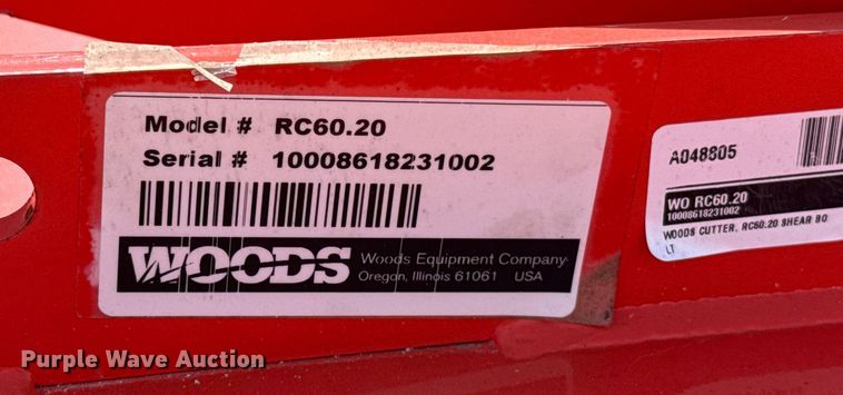 image for item EU5258 Woods RC60.20 rotary mower