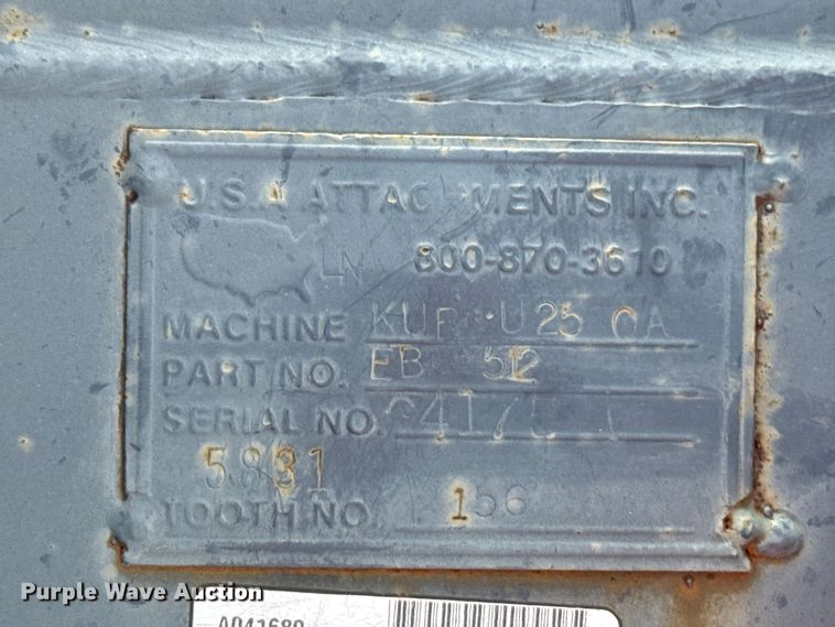 image for item EU5275 USA Attachments EB-512 excavator bucket