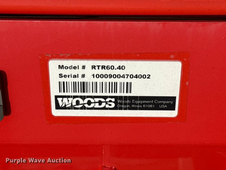 image for item EU5279 Woods RTR60.4 tiller