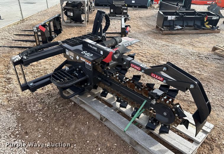 image for item EU5285 2024 Paladin 640 skid steer trencher