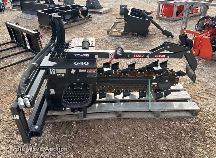 image for item EU5285 2024 Paladin 640 skid steer trencher