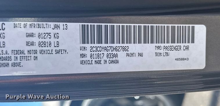 image for item EU6148 2013 Dodge Challenger 