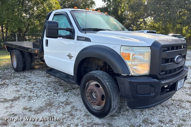 image for item EU7038 2014 Ford F550 Super Duty XL flatbed truck