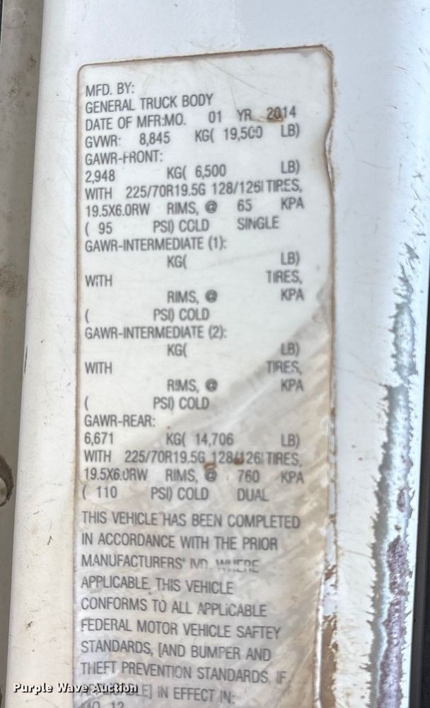 image for item EU7038 2014 Ford F550 Super Duty XL flatbed truck