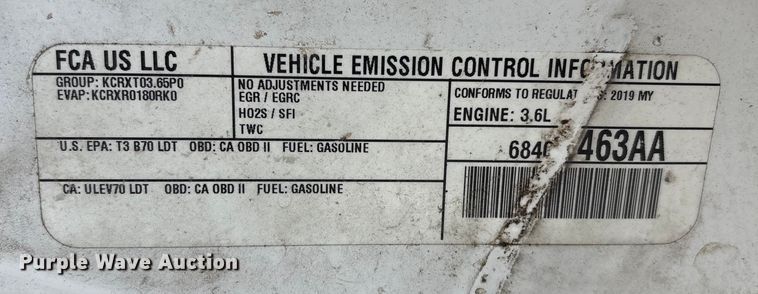 image for item EV2502 2019 Dodge Durango SSV SUV