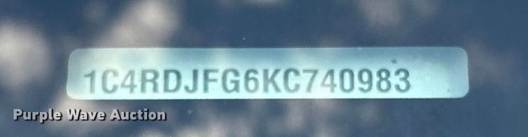 image for item EV2502 2019 Dodge Durango SSV SUV